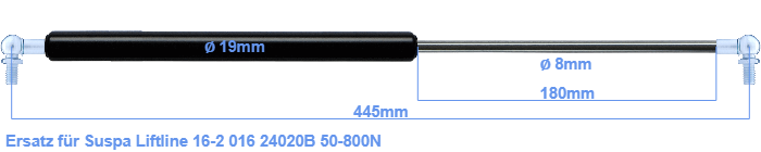 Suspa Liftline 16-2 016 24020B